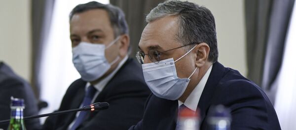 Министр иностранных дел Армении Зограб Мнацаканян (16 октября 2020). Еревaн - Sputnik Армения