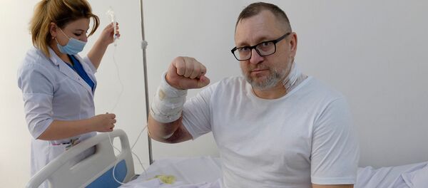 Военный обозреватель Юрий Котенок в медцентре Эребуни (16 октября 2020). Еревaн - Sputnik Армения