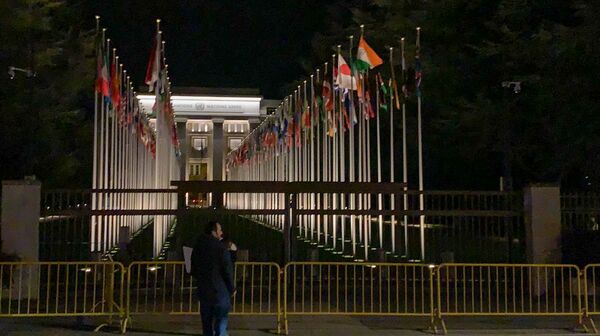 Հայեր և ոչ միայն. Ժնևում ՄԱԿ–ի բյուրոյի մոտ ցույց են արել ի աջակցություն Արցախի. լուսանկար - Sputnik Արմենիա