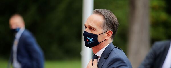 Министр иностранных дел Германии Хейко Маас перед исторической встречей глав МИД ОАЭ и Израиля на вилле Борсиг (6 октября 2020). Берлин - Sputnik Армения