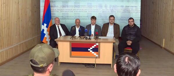 Брифинг депутатов Бундестага в Едином информационном центре (18 октября 2020). Карабах Брифинг депутатов Бундестага в Едином информационном центре (18 октября 2020). Карабах - Sputnik Արմենիա