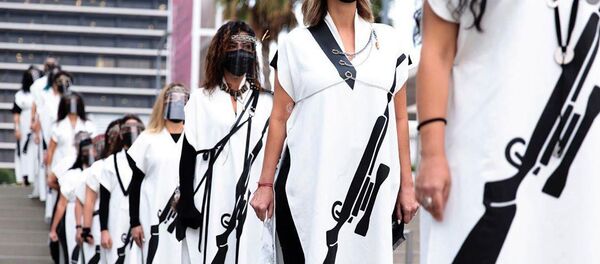 Армянки в США провели акцию в поддержку Карабаха - Sputnik Արմենիա