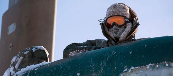 Моряк на подводной лодке USS Hartford во время учений в Арктике - Sputnik Արմենիա