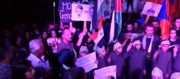 Акция протеста армян Сирии против военной агрессии Турции и Азербайджана (26 октября 2020). Алеппо - Sputnik Армения