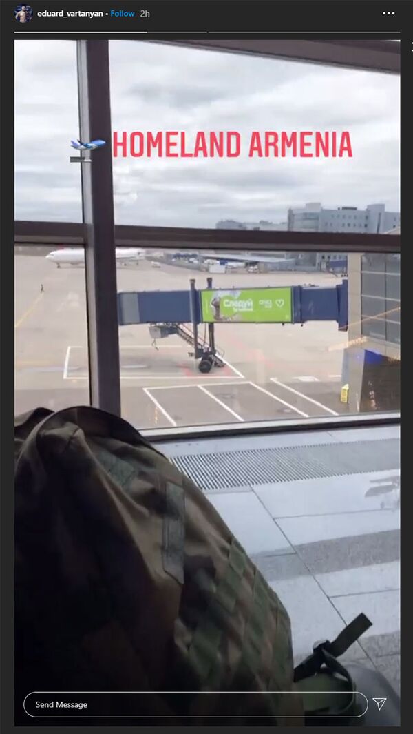 Российский борец Эдуард Вартанян отправился в Нагорный Карабах - Sputnik Армения