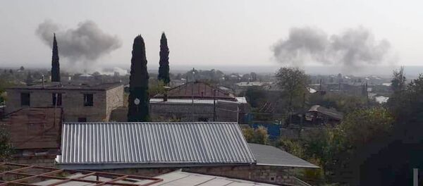 Противник применил военную авиацию по городу Мартакерт (29 октября 2020). Карабах - Sputnik Արմենիա