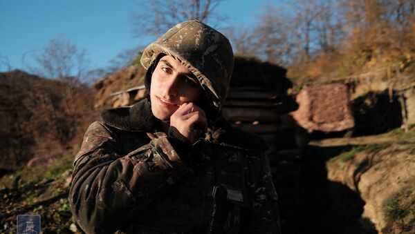 Военнослужащий Армии Обороны Карабаха - Sputnik Արմենիա