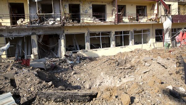 Дом, пострадавший в результате обстрела города Шуши (29 октября 2020). Карабах - Sputnik Արմենիա