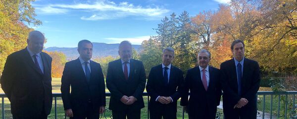 Встреча глав МИД Армении и Азербайджана при посредничестве МГ ОБСЕ (30 октября 2020). Женева - Sputnik Армения