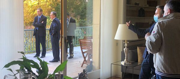 Министр иностранных дел Армении Зограб Мнацаканян во время встречи с сопредседателями Минской группы ОБСЕ (30 октября 2020). Женева - Sputnik Արմենիա