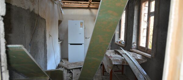 Гражданские объекты Степанакерта после ночного обстрела (31 октября 2020). Карабах Гражданские объекты Степанакерта после ночного обстрела (31 октября 2020). Карабах - Sputnik Արմենիա