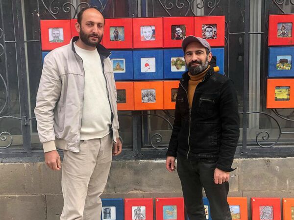 Инициативу гюмрийских художников в помощь Карабаху поддержала даже 6-летняя девочка - Sputnik Армения