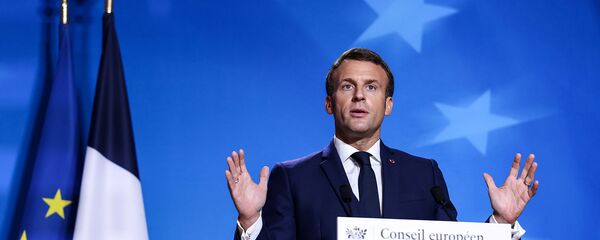 Президент Франции Эммануэль Макрон выступает на заключительной пресс-конференции саммита ЕС (16 октября 2020). Брюссель Президент Франции Эммануэль Макрон выступает на заключительной пресс-конференции саммита ЕС (16 октября 2020). Брюссель - Sputnik Արմենիա