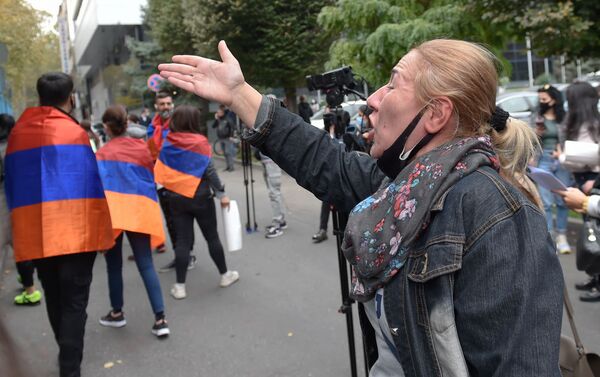 Акция протеста у здания ООН (2 ноября 2020). Еревaн Акция протеста у здания ООН (2 ноября 2020). Еревaн - Sputnik Армения