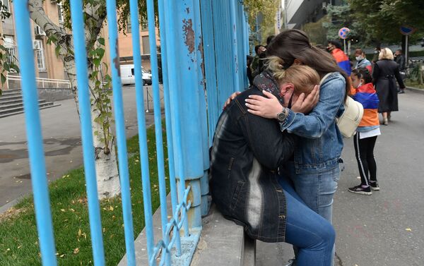 Акция протеста у здания ООН (2 ноября 2020). Еревaн Акция протеста у здания ООН (2 ноября 2020). Еревaн - Sputnik Армения