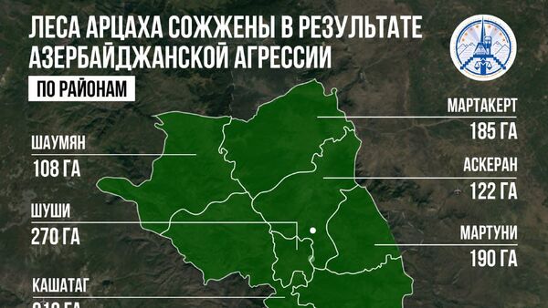 Леса Арцаха сожжены в результате Азербайджанской агрессии - Sputnik Армения