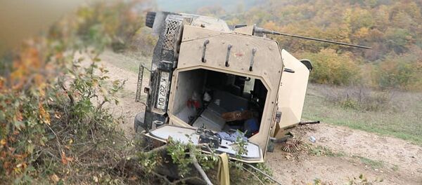 Подбитая военная техника ВС Азербайджана Подбитая военная техника ВС Азербайджана - Sputnik Արմենիա