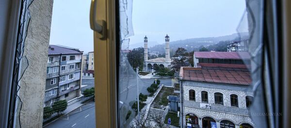 Последствия обстрела Шуши силами ВС Азербайджана (3 ноября 2020). Карабах - Sputnik Արմենիա