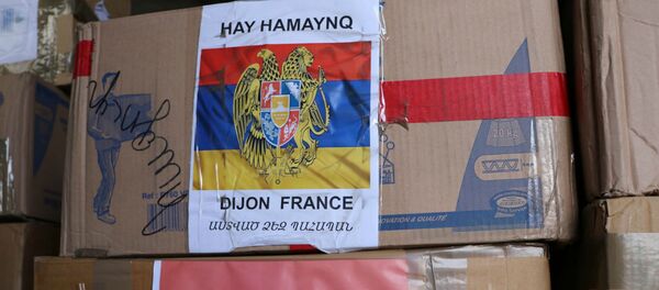 Гуманитарная помощь от армянских общин Марселя и соседних городов (3 ноября 2020). Гуманитарная помощь от армянских общин Марселя и соседних городов (3 ноября 2020). - Sputnik Արմենիա