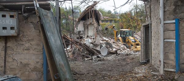 Последствия обстрела Степанакерта (6 ноября 2020). Карабах Последствия обстрела Степанакерта (6 ноября 2020). Карабах - Sputnik Արմենիա