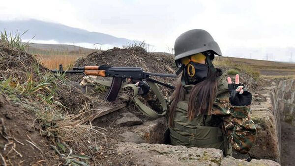 Боевые тренировки женского отряда Эрато - Sputnik Армения