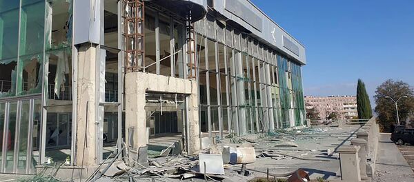 Гражданские инфраструктуры Степанакерта после обстрелов - Sputnik Արմենիա