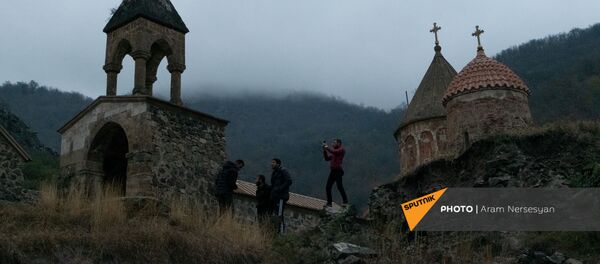 Монастырский комплекс Дадиванк перед вступлением в силу соглашения о передаче земель Монастырский комплекс Дадиванк перед вступлением в силу соглашения о передаче земель - Sputnik Армения
