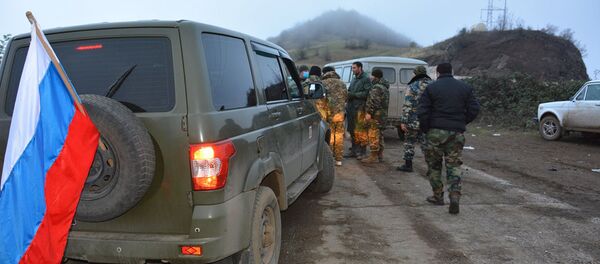 ГСЧС Карабаха при содействии российских миротворцев и МККК осуществляет обмен телами солдат ГСЧС Карабаха при содействии российских миротворцев и МККК осуществляет обмен телами солдат - Sputnik Արմենիա