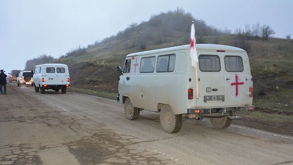ГСЧС Карабаха при содействии российских миротворцев и МККК осуществляет обмен телами солдат  - Sputnik Армения