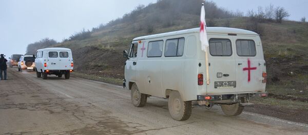ГСЧС Карабаха при содействии российских миротворцев и МККК осуществляет обмен телами солдат ГСЧС Карабаха при содействии российских миротворцев и МККК осуществляет обмен телами солдат - Sputnik Армения