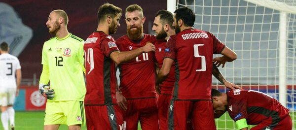 Футбольный матч Лиги Европы между сборными Армении и Грузии (15 ноября 2020). Тбилиси - Sputnik Արմենիա