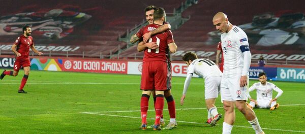 Футбольный матч Лиги Европы между сборными Армении и Грузии (15 ноября 2020). Тбилиси Футбольный матч Лиги Европы между сборными Армении и Грузии (15 ноября 2020). Тбилиси - Sputnik Արմենիա