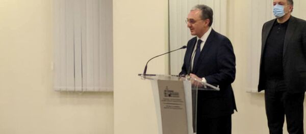 Речь министра иностранных дел Зограба Мнацаканяна перед коллегами после заявления об отставке (17 ноября 2020). Еревaн - Sputnik Армения