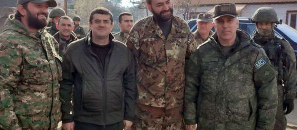 Президент НКР Араик Арутюнян посетил Лисагорскую общину Шушинского района (17 ноября 2020). Карабах Президент НКР Араик Арутюнян посетил Лисагорскую общину Шушинского района (17 ноября 2020). Карабах - Sputnik Армения