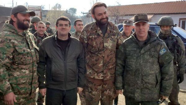 Президент НКР Араик Арутюнян посетил Лисагорскую общину Шушинского района (17 ноября 2020). Карабах - Sputnik Արմենիա