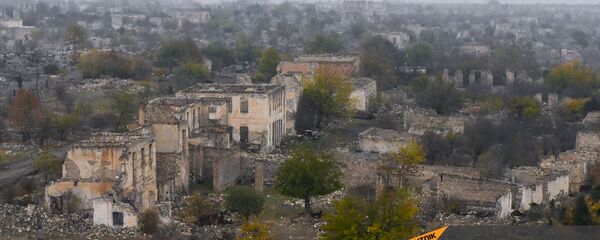 Агдам перед сдачей территорий азербайджанской стороне (19 ноября 2020). Карабах - Sputnik Армения
