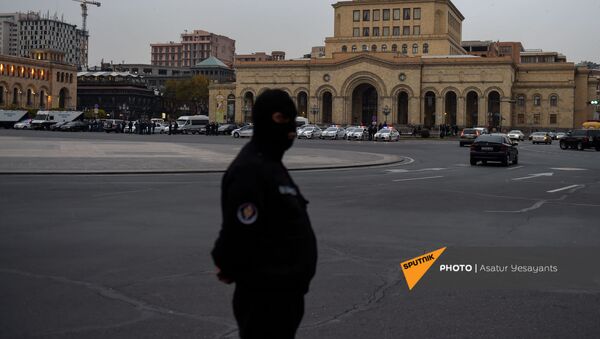 Акция протеста на площади Республики против действующего правительства (20 ноября 2020). Еревaн - Sputnik Արմենիա