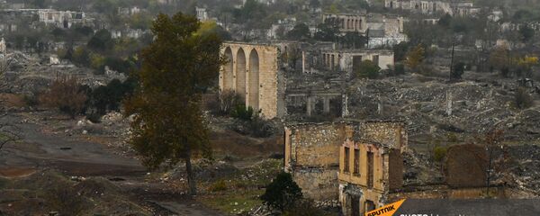 Агдам перед сдачей территорий азербайджанской стороне (19 ноября 2020). Карабах - Sputnik Армения