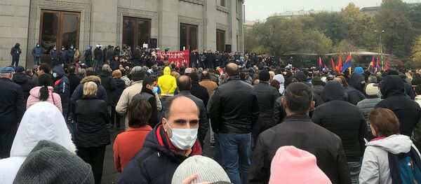 Митинг оппозиции на площади Свободы (21 ноября 2020). Еревaн Митинг оппозиции на площади Свободы (21 ноября 2020). Еревaн - Sputnik Армения