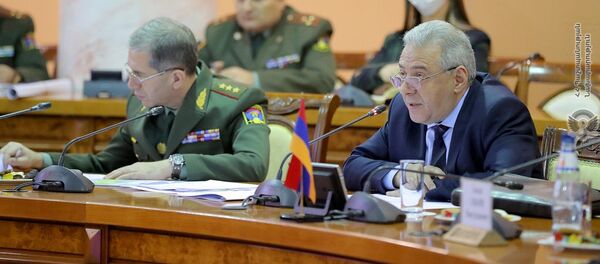 Встреча министров обороны Армении и России Вагаршака Арутюняна и Сергея Шойгу (21 ноября 2020). Еревaн - Sputnik Армения