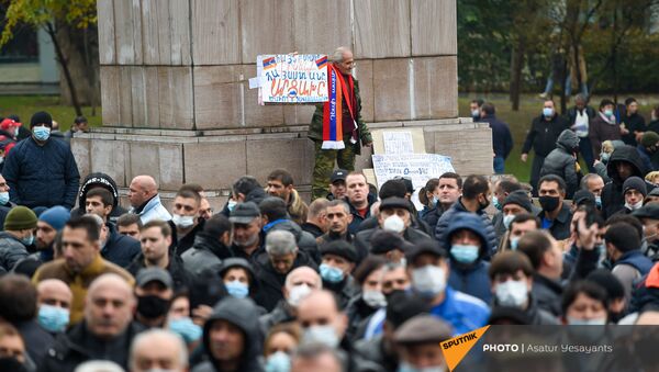 Митинг оппозиции на площади Свободы (21 ноября 2020). Еревaн - Sputnik Армения