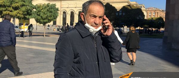 Ким Балаян на площади Республики (24 ноября 2020). Еревaн - Sputnik Արմենիա