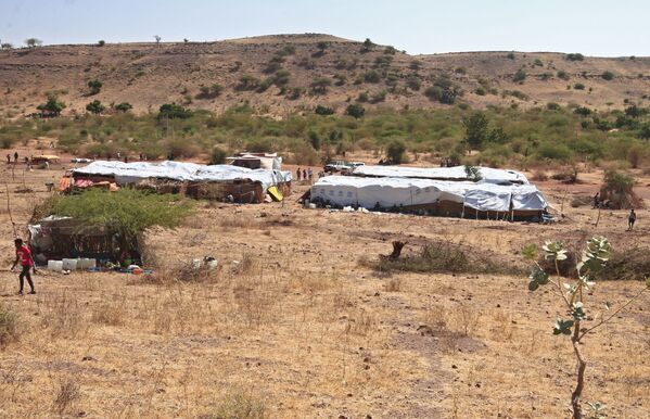 Лагерь Ум-Ракуба для эфиопских беженцев, бежавших от боевых действий в провинции Тигрей - Sputnik Армения