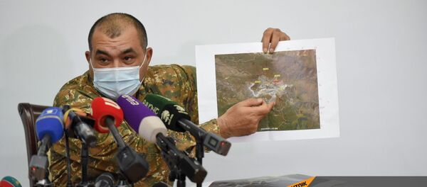 Пресс-конференция замначальника Генштаба ВС РА Тирана Хачатряна (26 ноября 2020). Еревaн Пресс-конференция замначальника Генштаба ВС РА Тирана Хачатряна (26 ноября 2020). Еревaн - Sputnik Արմենիա