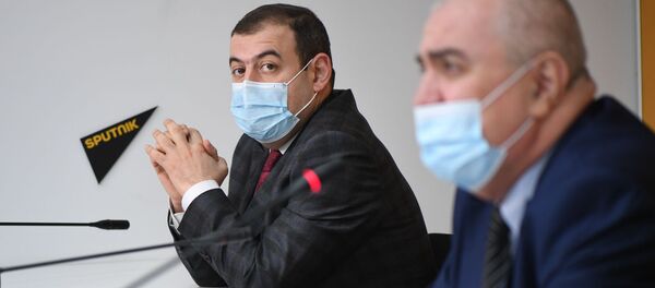 Арам Ананян на пресс-конференции на тему Советская Армения в исторических судьбах армянского народа (27 ноября 2020). Еревaн - Sputnik Արմենիա