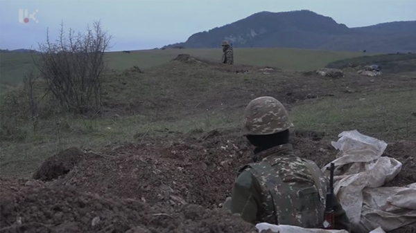 Отстоявшие карабахский Тагавард бойцы уходить не собираются – видео Отстоявшие карабахский Тагавард бойцы уходить не собираются – видео - Sputnik Армения