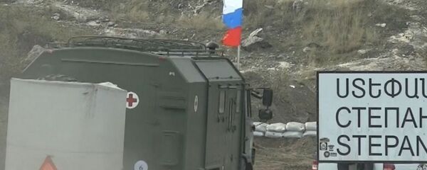 Первые подразделения медицинского отряда специального назначения прибыли в Степанакерт для оказания помощи местному населению (29 ноября 2020). Карабах - Sputnik Արմենիա