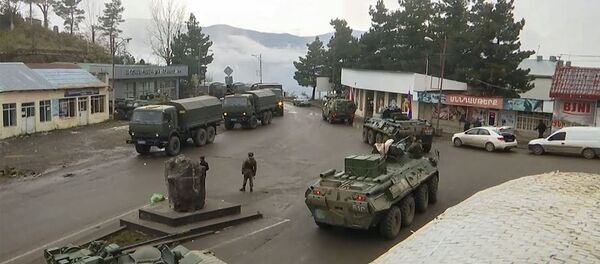 Мониторинг обстановки и контроль соблюдения режима прекращения огня в Лачинском коридоре - Sputnik Արմենիա