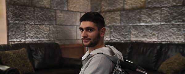 Солдат-срочник Сейран Согоян, учавствовавший в карабахской войне (2 декабря 2020). Еревaн - Sputnik Արմենիա