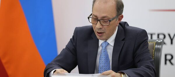 Министр иностранных дел Армении Ара Айвазян принял участие на 27-ой встрече Совета министров ОБСЕ в режиме видеоконференции (3 декабря 2020). Еревaн Министр иностранных дел Армении Ара Айвазян принял участие на 27-ой встрече Совета министров ОБСЕ в режиме видеоконференции (3 декабря 2020). Еревaн - Sputnik Արմենիա